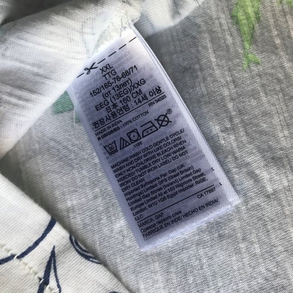 GAP Kids White Neon Cool Kid Summer V-Neck T-Shirt - Picture 5 of 5